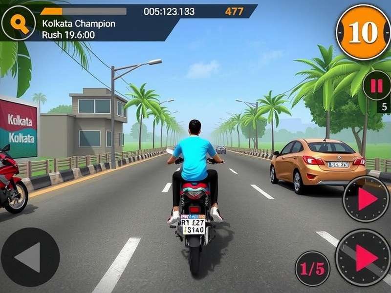 Kolkata Cycle Champion Rush Gameplay Screenshot